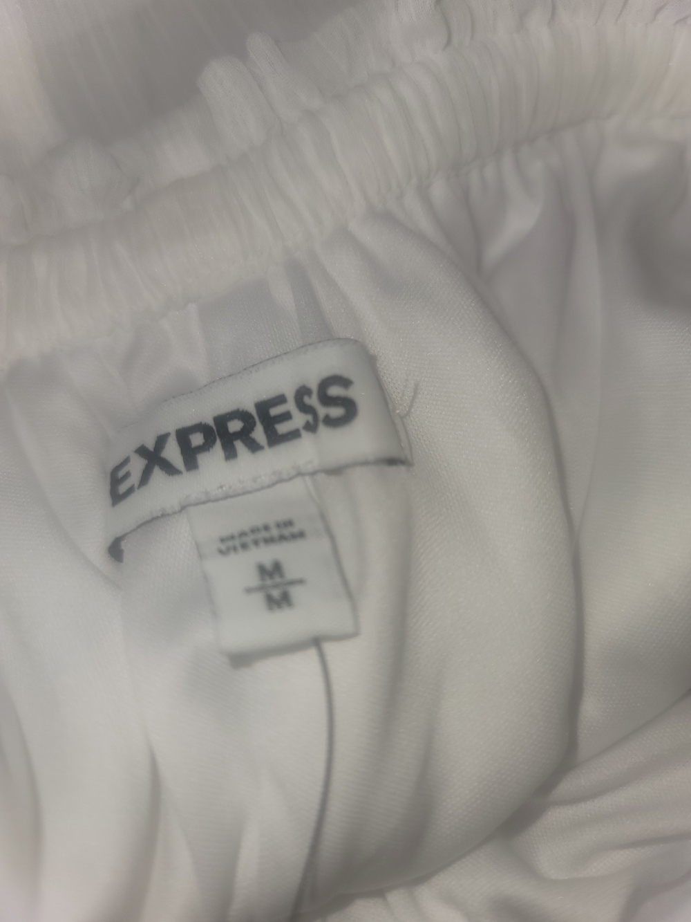 Express White Off-Shoulder Ruffle Maxi Dress - Picture 3 of 9